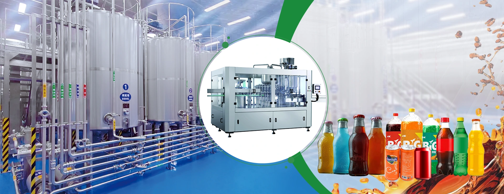 Dây chuyền sản xuất đồ uống có ga của Trung Quốc