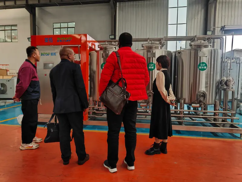 INTOP thiết lập thành công dây chuyền sản xuất nước giải khát tinh khiết ở Tanzania