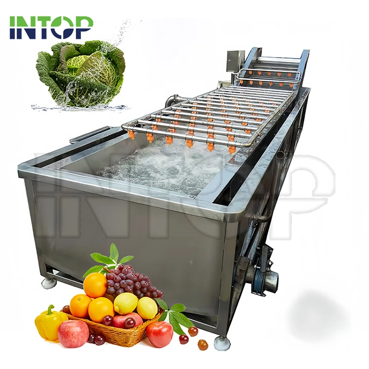 Máy rửa bong bóng rau quả